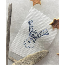 Stickdatei - Schneemann Alphabet Buchstabe Y